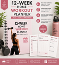 12-Week Home Workout Planner | Printable Fitness & Workout Tracker